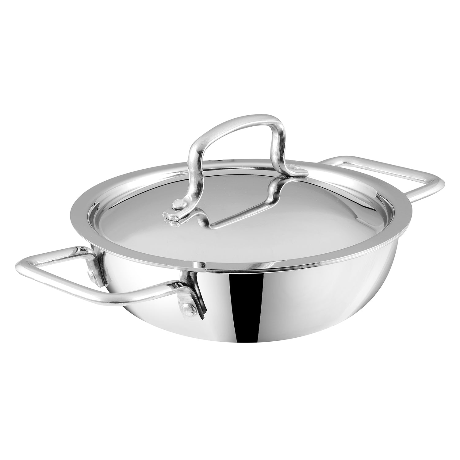 Kraft Futuretec Triply Stainless Steel Extra Deep Kadai (Induction Friendly)