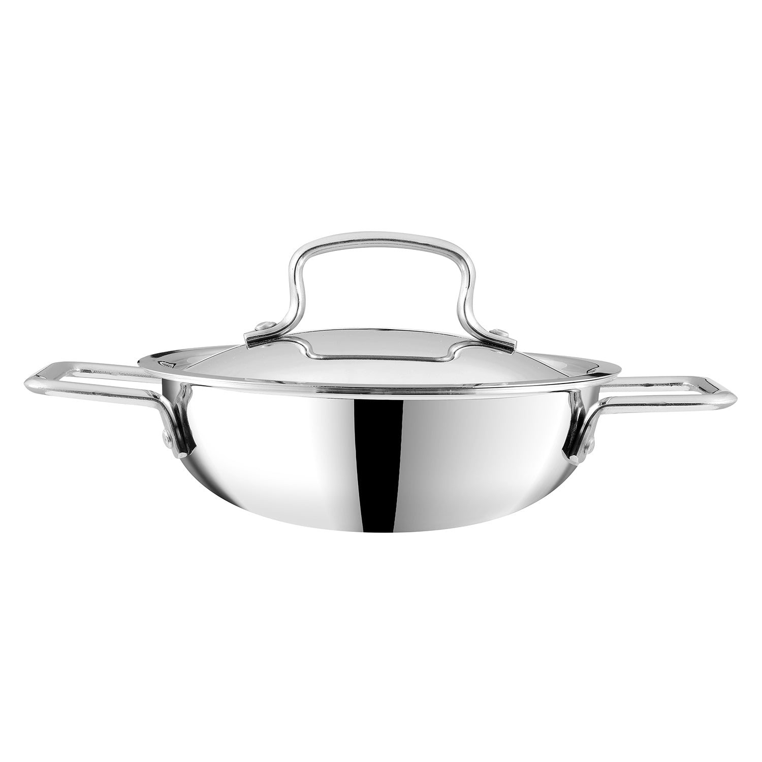 Kraft Futuretec Triply Stainless Steel Extra Deep Kadai (Induction Friendly)
