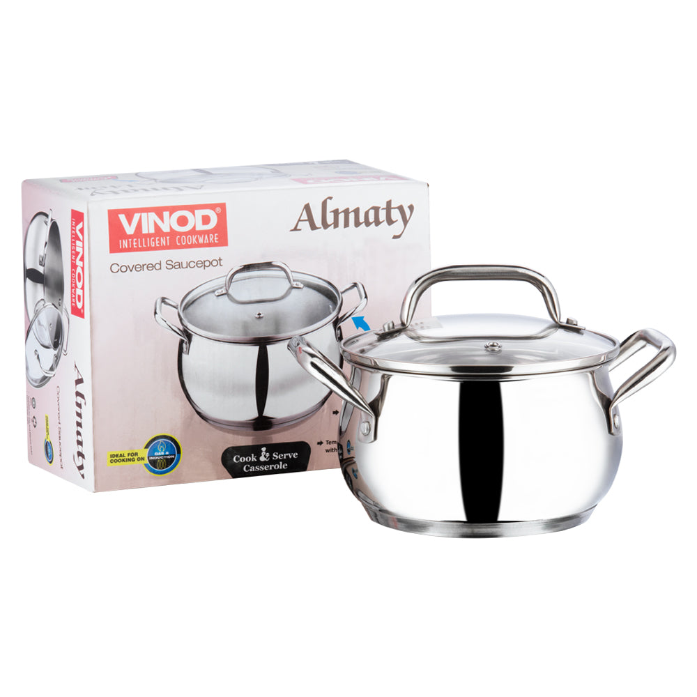 Vinod Stainless Steel Almaty Saucepot (Induction Friendly)
