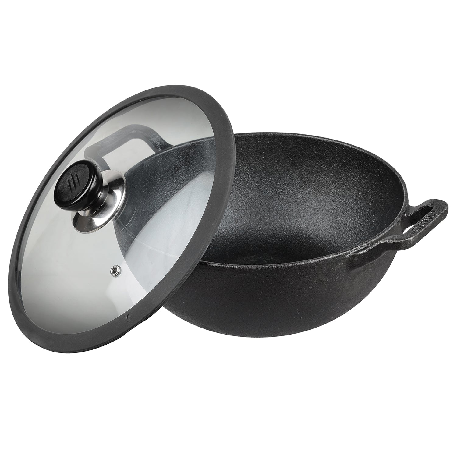Vinod  Legacy Pre - Seasoned Cast Iron Kadai